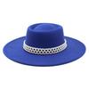 New Autumn and Winter Hepburn Style Dome Concave and Convex Top Big Brim Female British Men Woolen Felt Hat Cashmere Top Hat Hat