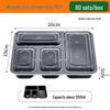 Miaojiayi 1250 Series Disposable Four-Compartment Meal Prep Box