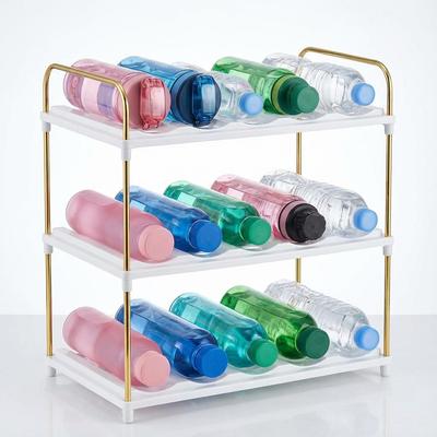 Stackable Kitchen & Refrigerator Water Bottle and Wine Storage Rack