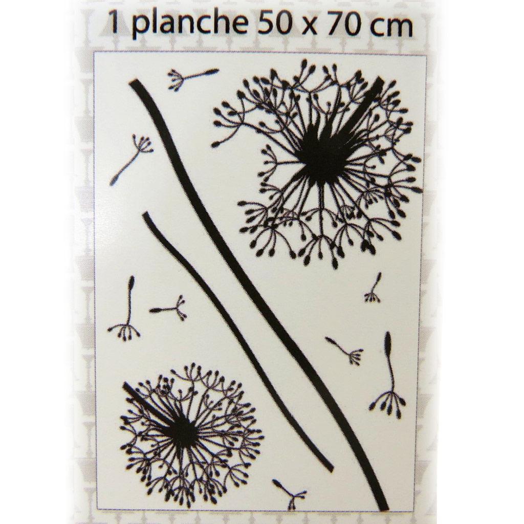 Les Trésors De Lily [P2743] - Sheet of Stickers 'Dandelions' - 50x70 Cm