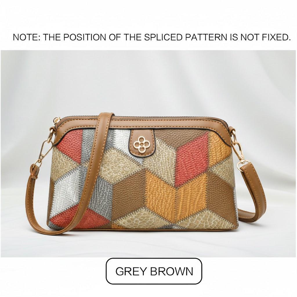 

Stylish Ethnic PU Crossbody Bag Adjustable Strap Zipper Closure Inner Phone Pocket Women Fashion