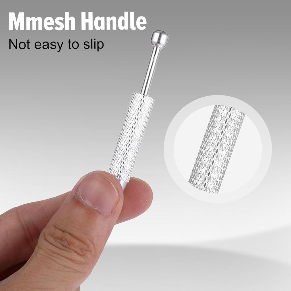 4Pcs Grabber Tool Holder Set, Jewelry Pick Up Tool 4 Claw Piercing Ball with Prongs Diamond Claw Precision Stainless Steel for Tiny Objects IC Chip