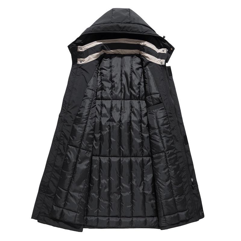 Plus Size Cotton Mid-Length Trendy Coat - Casual, Loose, Versatile, Thickened 1901