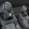 Car Seat Headrest Leather Memory Cotton Neck Pillow For Skoda Octavia Superb Rapid Kodiaq Karoq Scala Fabia Kamiq Vision RS Yeti