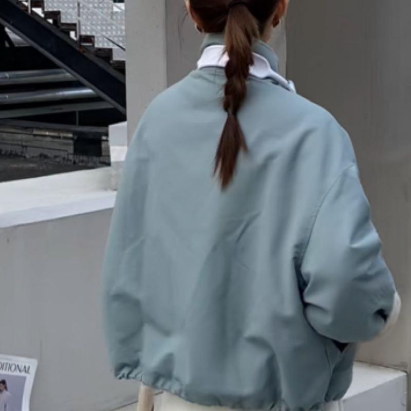 Lamb wool short pie overcomes women's winter casual loose small cotton jacket