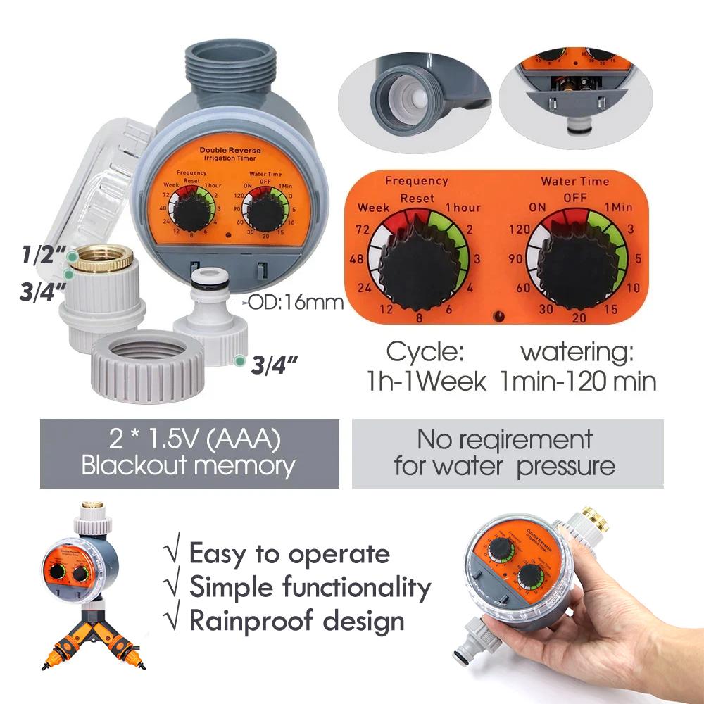 50-5m 1/4" Garden Drip Micro Irrigation 8-hole Adjustable Drippers with Stake 4/7mm Adapter PVC Tubing Automatic Watering System