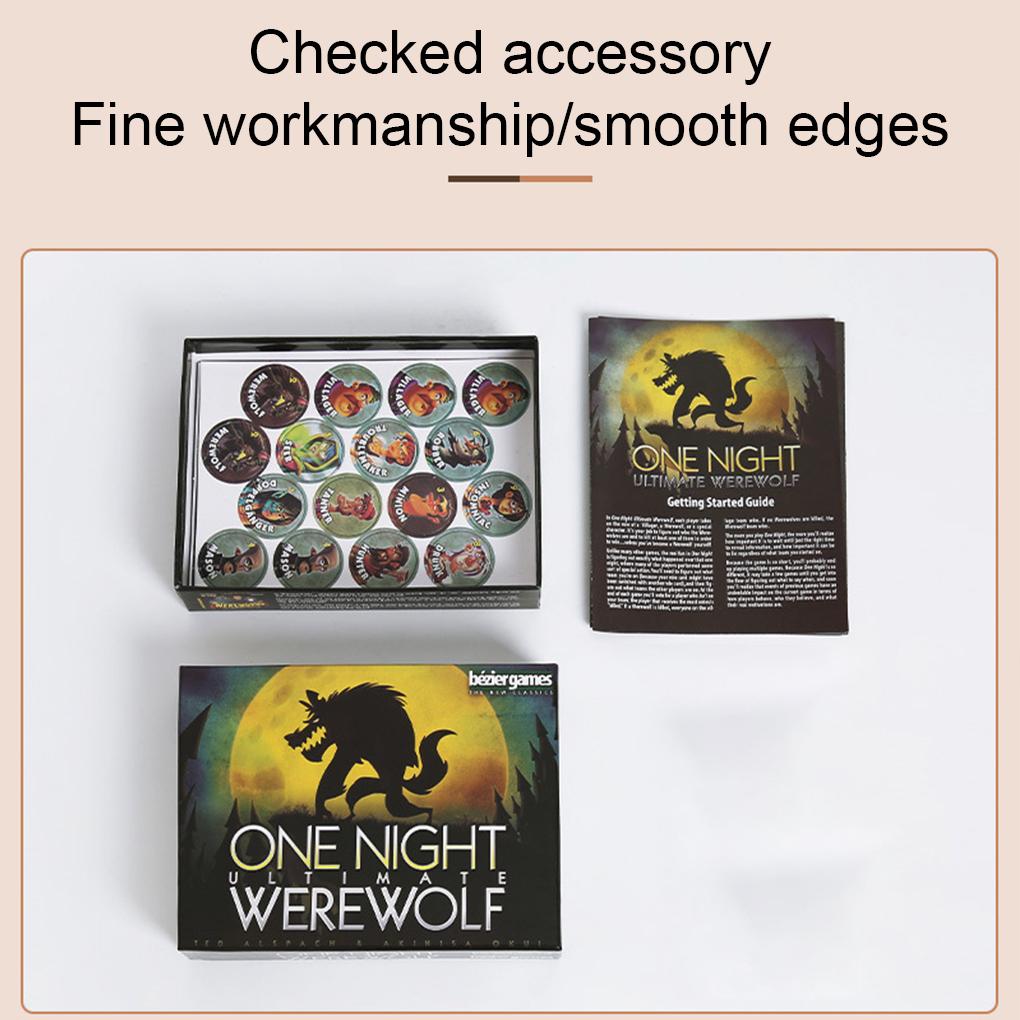 One Night Ultimate Werewolf Carte Collezione Gioco da Tavolo Edizione Super Cattivi Alieni Carte Gioco Mazzo Aggiungere Divertimento alla Festa Giocan