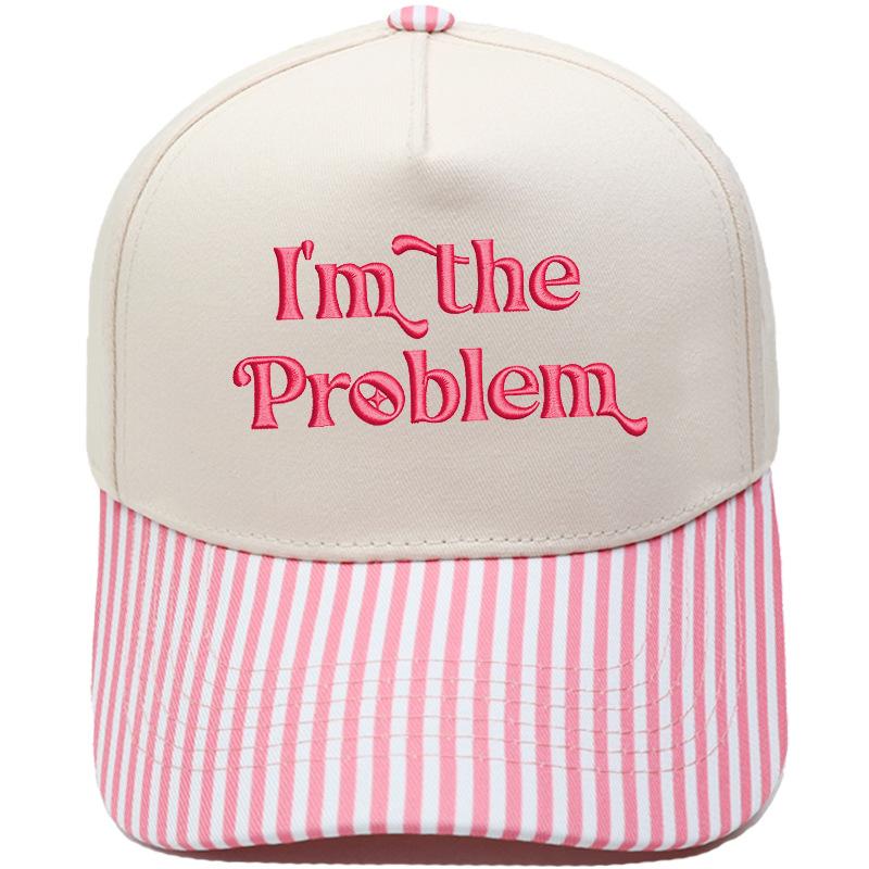 I'm the Problem Fun Embroidery Color Matching Truck Driver Hat Men's and Women's Casual Shade Baseball Cap