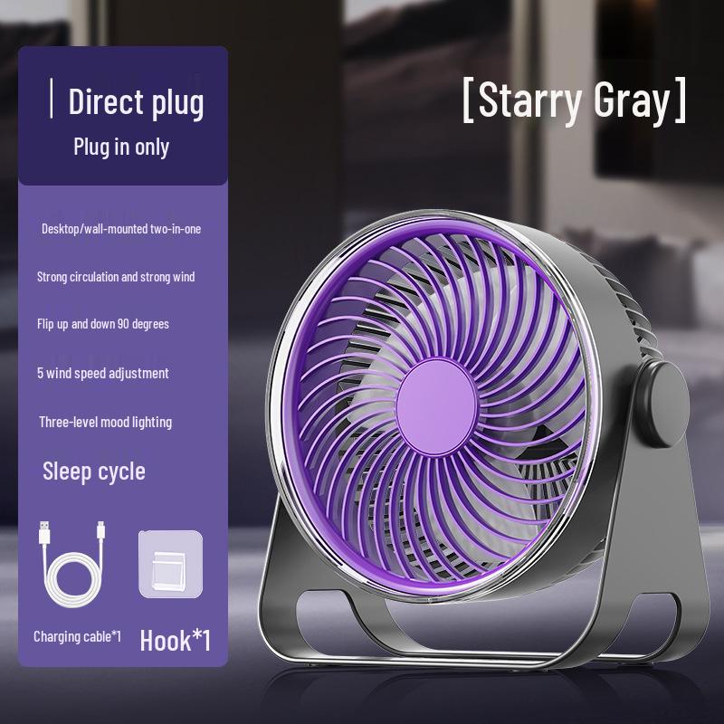 USB Mini Desktop Clip Fan - Ultra-Quiet, Multi-Functional for Dorms & Offices