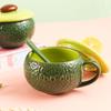Creative Avocado Shape Cup Mug Personality Ceramic Water Cup Mug Coffee Cup Drinkwear