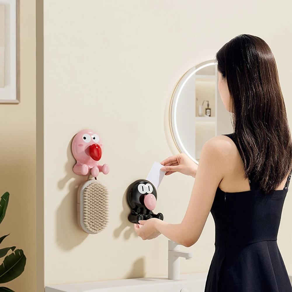 2/3pcs Cartoon Octopus Suction Cup Hooks Traceless Hanging Hanger Towel Storage Hooks  Dormitory