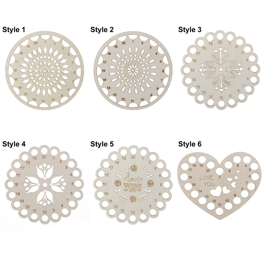 Crafts Sewing Accessories Wood Cross Stitch Thread Holder Embroidery Floss Organizer Storage Tools
