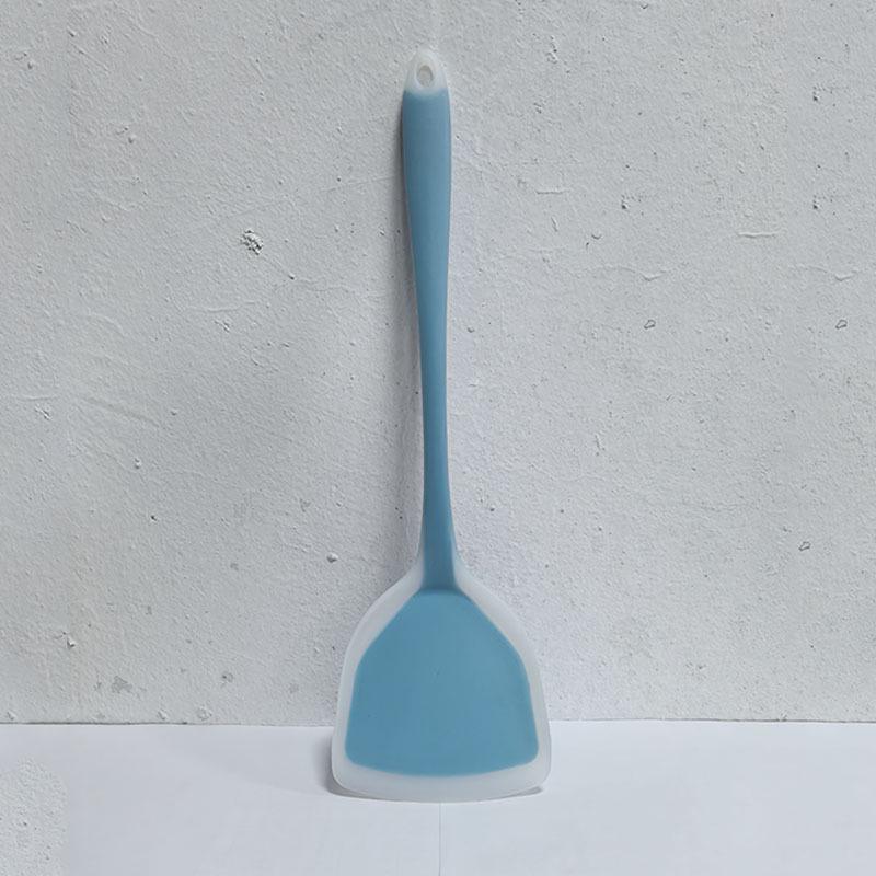 

Цветная высокотемпературная силиконовая лопатка - антипригарная кухонная утварь синий