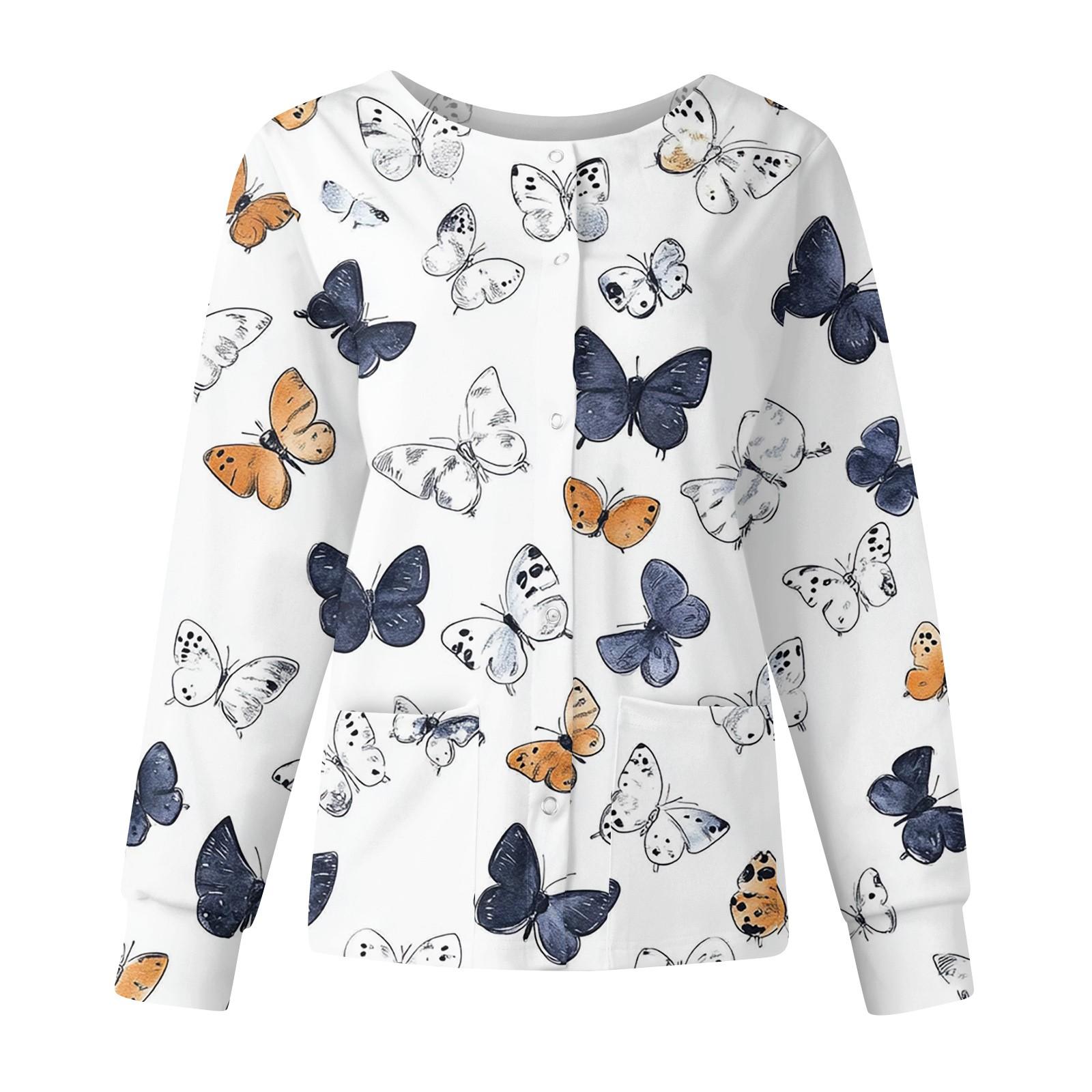 

Женская повседневная модная куртка с длинным рукавом, стоячим лацканом, однобортная, с милым принтом животных, рабочая куртка, топы XL белый