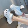 Fashion Slides with Heel Kawaii Cute Platform Shoes Mules Summer 2024 Thick Women's Slippers and Ladies Sandals on Offer I Luxury Trend