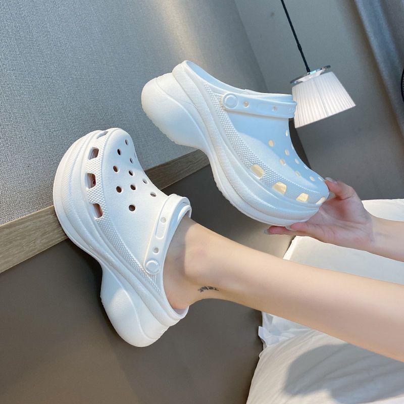 Fashion Slides with Heel Kawaii Cute Platform Shoes Mules Summer 2024 Thick Women's Slippers and Ladies Sandals on Offer I Luxury Trend