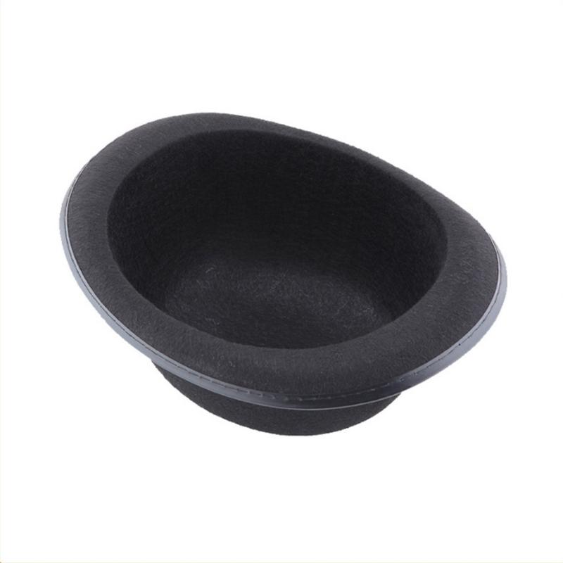 Black Felts Magicians Hat Glasses Bowtie and Gloves Set For Professional Performances Practical Wear Resistant Design