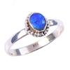 Natürlicher australischer Opal Edelstein 925 Sterling Silber Schmuck Ring S.8 u4E50