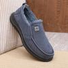 Thickened Fleece Winter Men's Shoes Old Beijing Cloth Style Cotton Shoes Comfortable Anti-slip Wear-resistant Dad's Casual Shoes