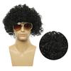 80s Disco Costume Accessories Hippie Glasses Curly Rock Wig Necklace for Unisex