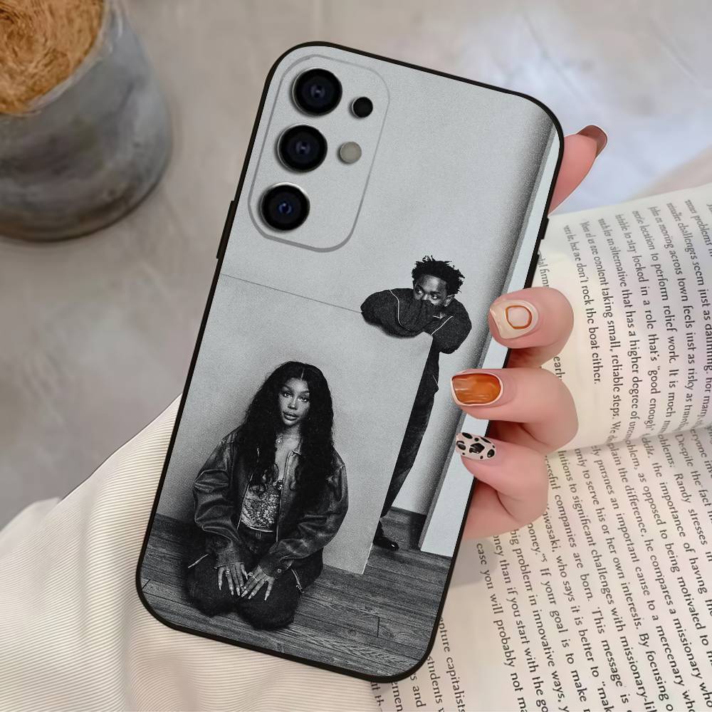 Rapper S-SZA Phone Case For Samsung S25,S24,S21,S22,S23,S30,Ultra,S20,Plus,Soft Silicone Black Cover