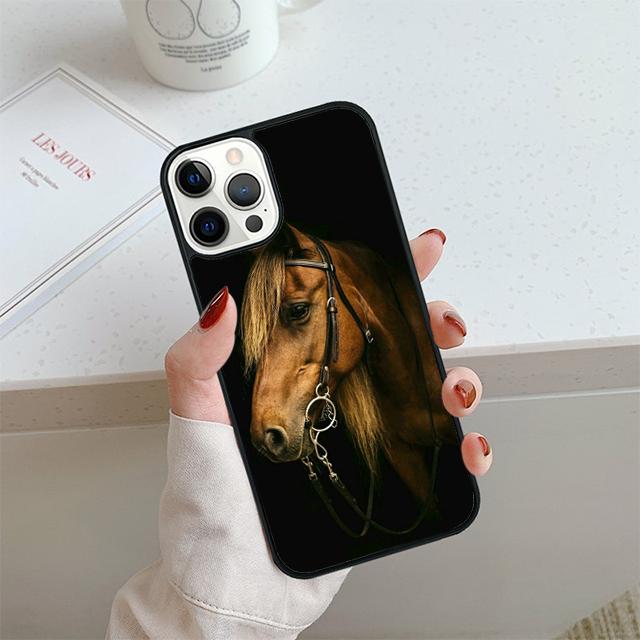 Handsome Horse Animal Phone Case For iPhone 17 Air 14 15 16 13 12 Cover For Apple 14 15 16 Pro Max Plus Coque