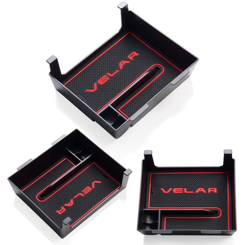 Car Center Console Armrest Storage Box For Range Rover Velar 2017~2022 Central Storage Organizer Container Tray Accessories
