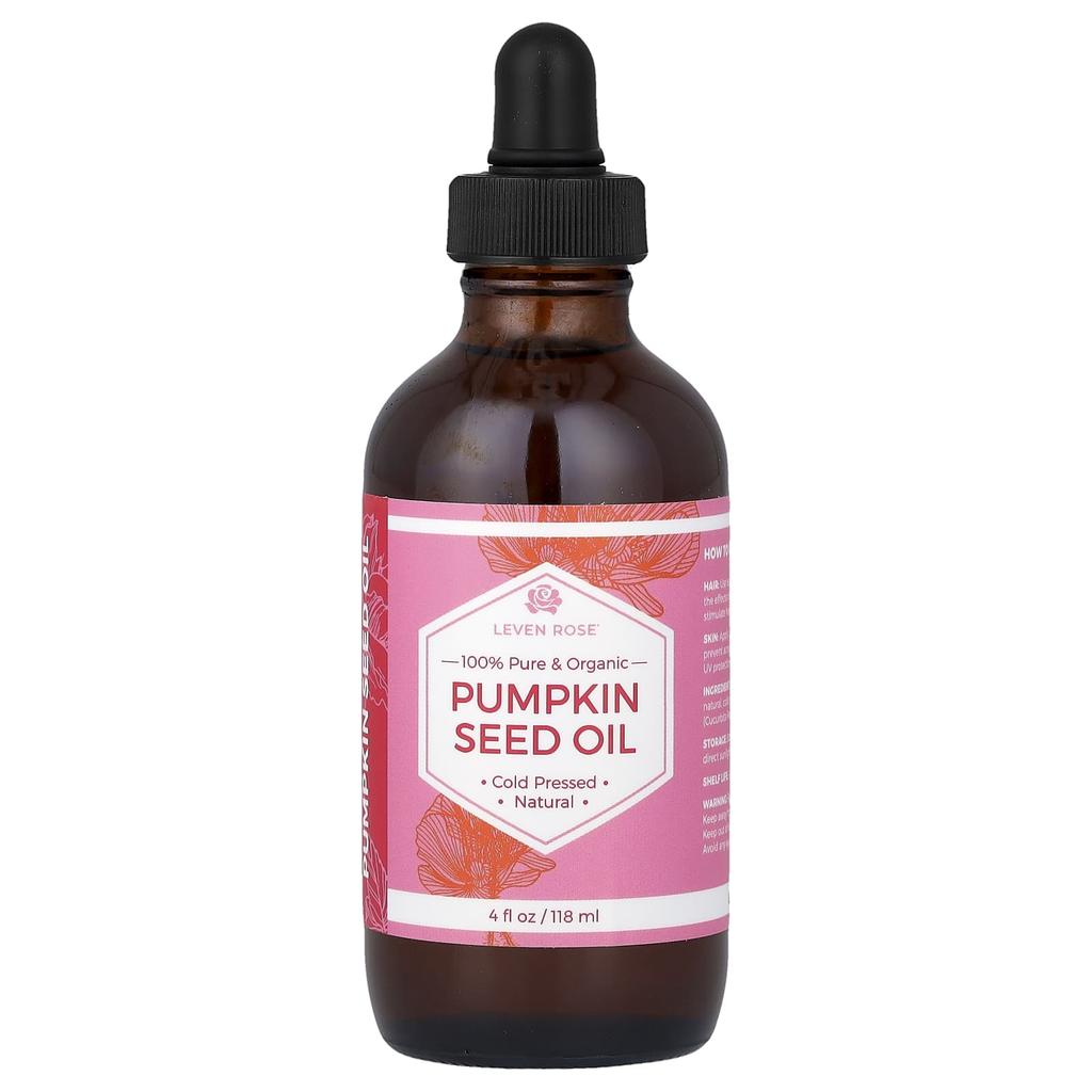 Leven Rose 100% Pure Organic Pumpkin Seed Oil, 118 Ml (4 Fl Oz)