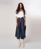 ATHPLATFORM Aw61Pt13_Slub Tech Flare Pants_Dark Blue