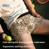 Heren Zomer Dunne Persoonlijkheid Luipaardprint IJszijde Ademend Comfortabel Sneldrogend Antibacterieel Kruis Platte Hoek Slips