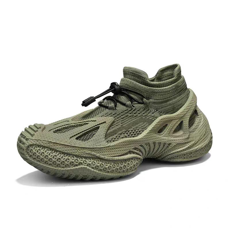 Men's shoes new breathable fly-woven mesh sneakers casual platform sneakers dad shoes