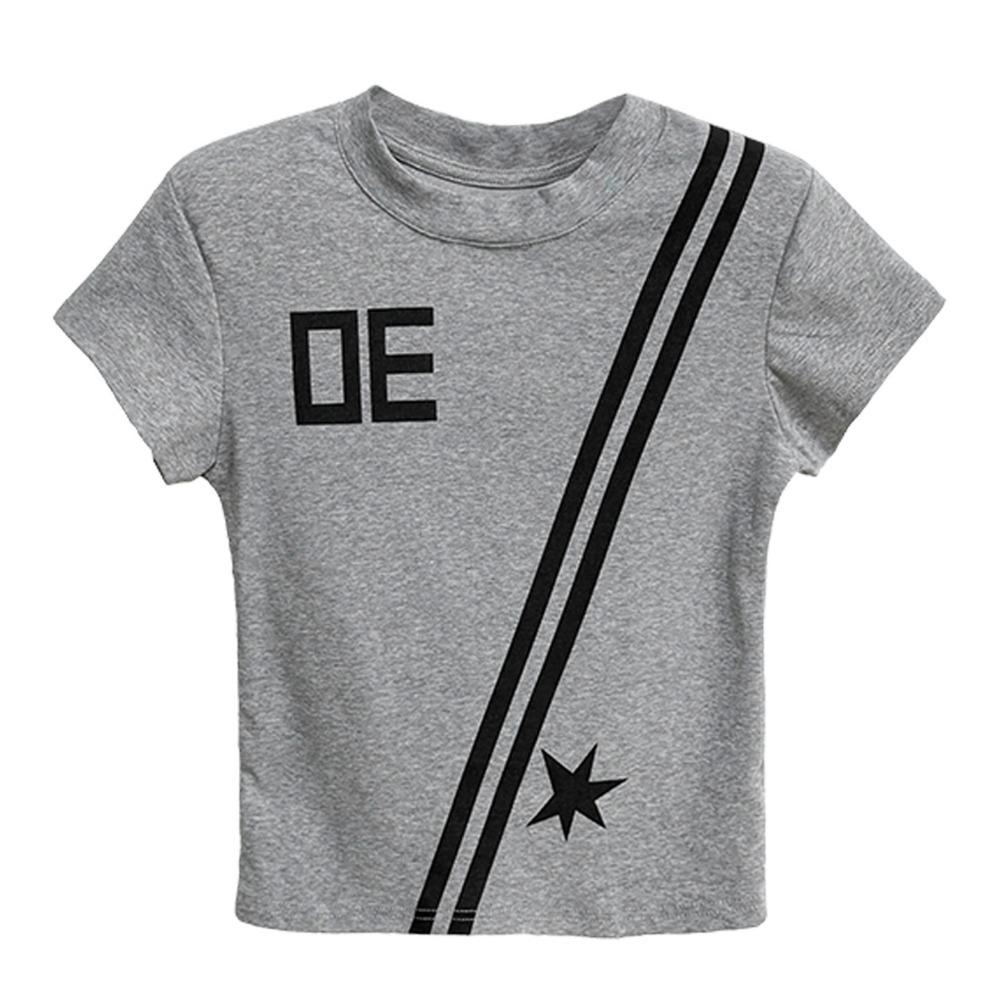 

Slim Short Sleeve T-shirt Women 2026 Summer New Cool Girl T-shirt XY34 M