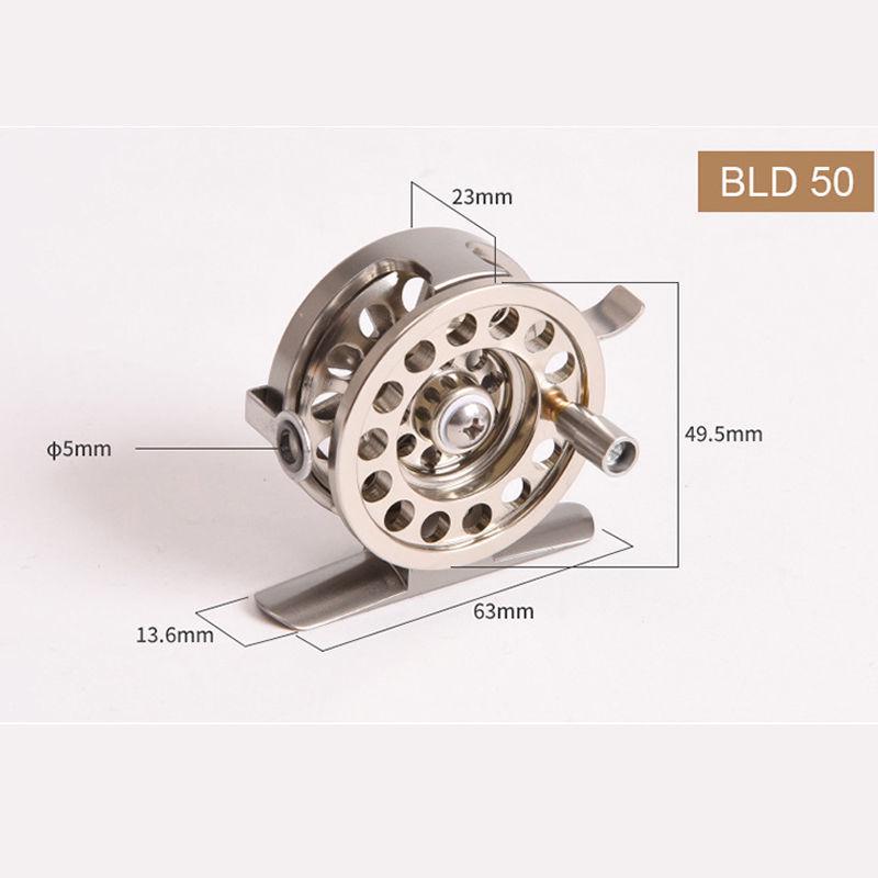 Front-Drag CNC Aluminum Alloy Fly Fishing Reel for DIY Surf Rods – All-Metal Design