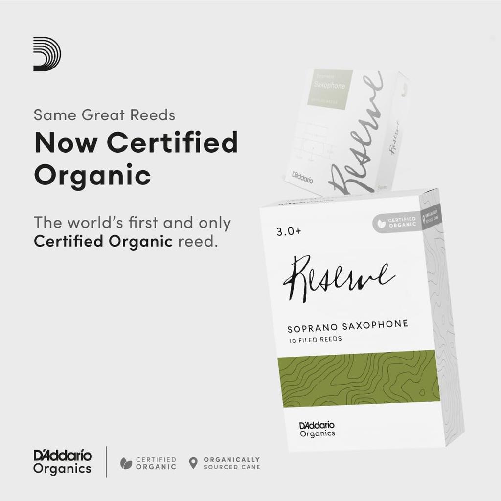 WoodWinds Reeds for Soprano Saxophone RESERVE DIR1020 Pack of 10 D'Addario D'Addario [Hardness 2.0] []