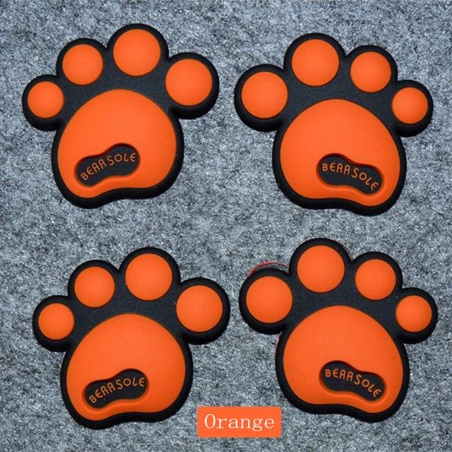 4Pcs Cute bear's-paw Car Door Edge Guard Strip Scratch Protector Anti-collision Corner Bumper Protective Sticker Decoration