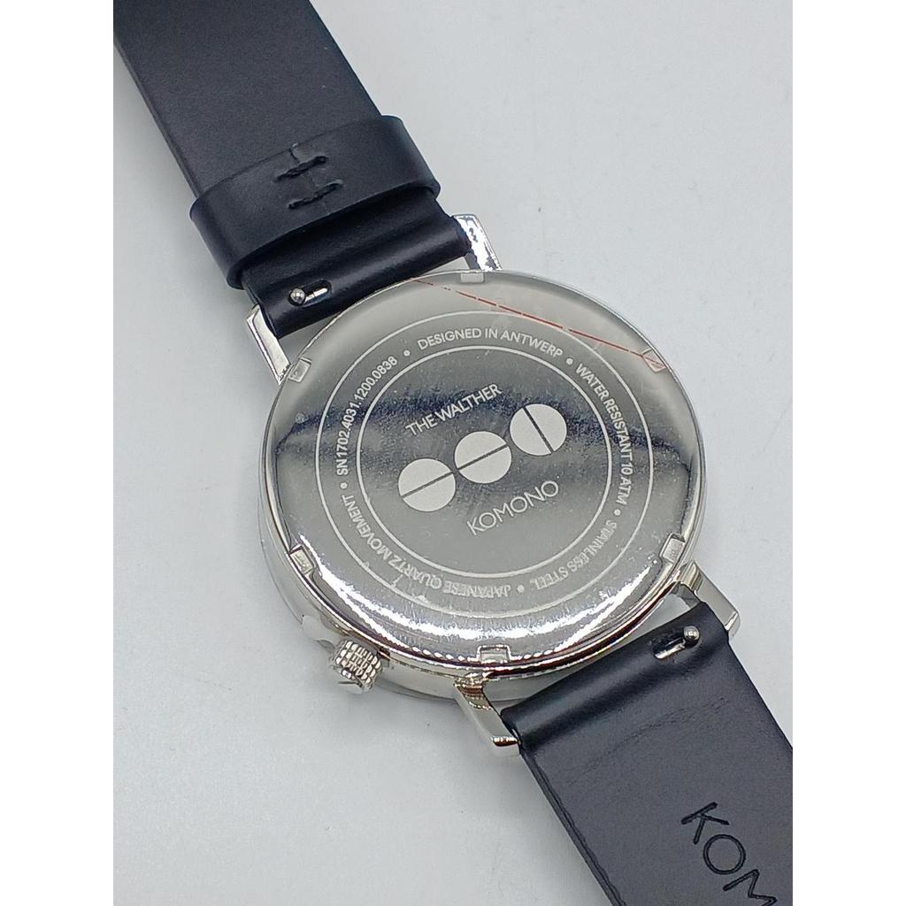 Used KOMONO THE WALTER Gray Quartz Watch