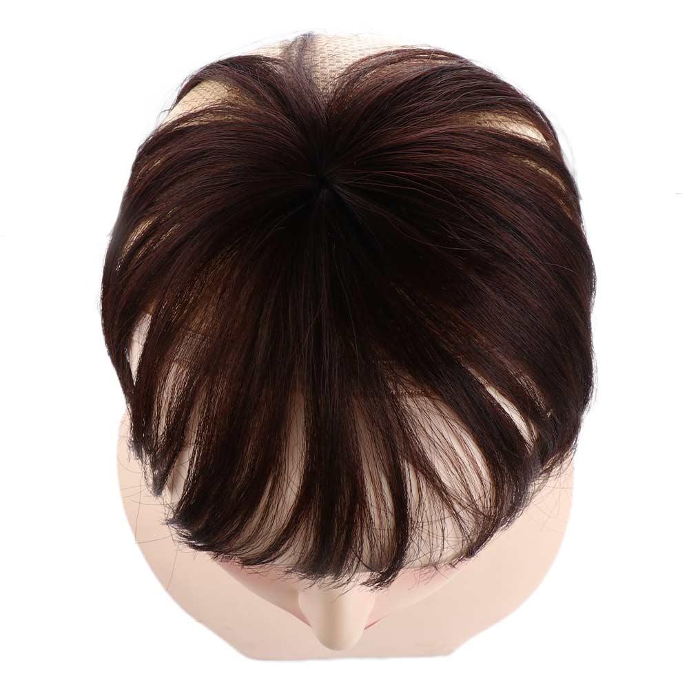 3D Neat Invisible Hairpiece Headwear Topper Fringe Front Wigs Fake Hair Bangs Wig Air Bangs