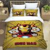 Set biancheria da letto con copripiumino e federa a tema cartone animato di Iron Man, adatto per le camere da letto di ragazzi e ragazze e come regalo per bambini.