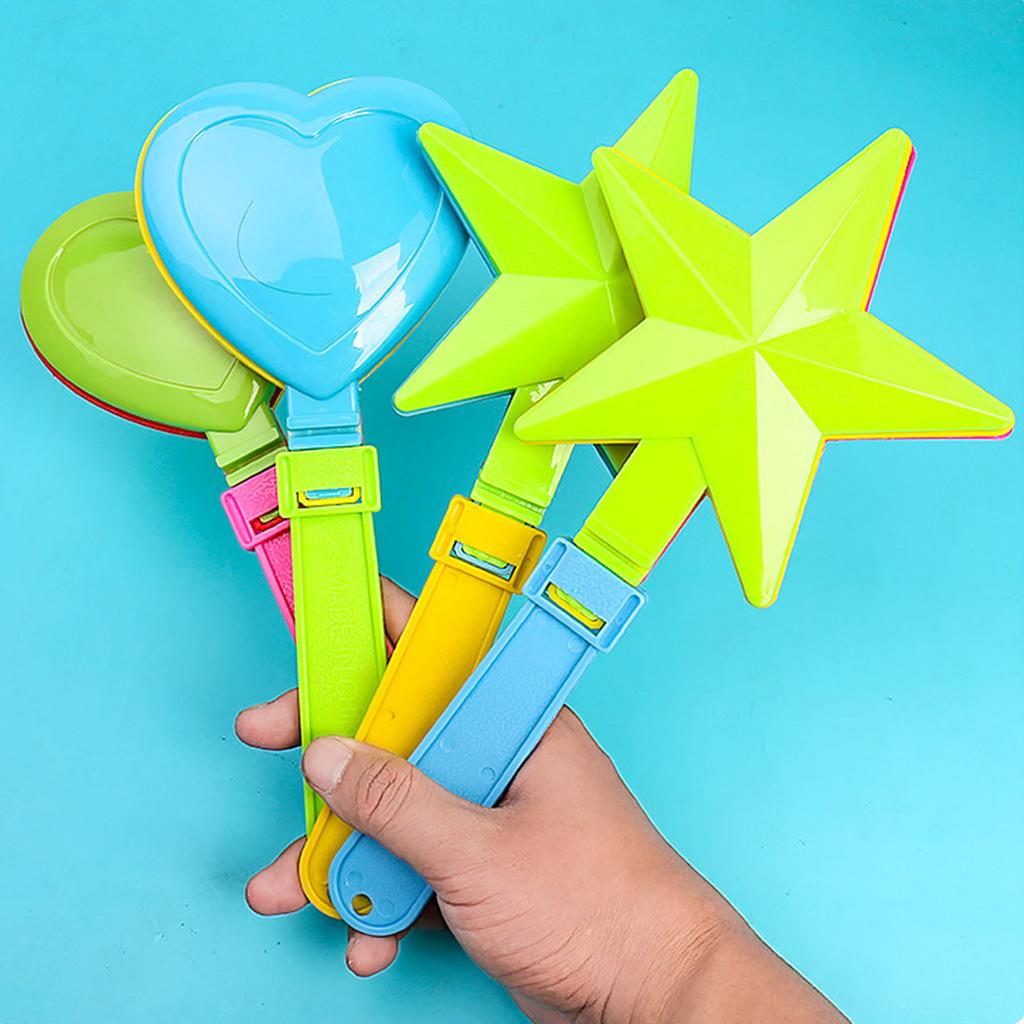 Pack Of 4 Portable Hand Clappers For Sports Events Parties Cheering With Loud Noise Eco Friendly Recycled PP Material