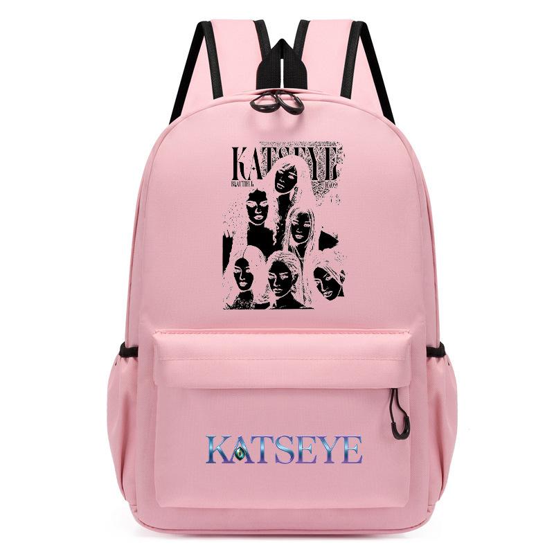 KATSEYE Korean Style Printed Kindergarten School Backpack for Kids Toddler Bookbag Lightweight Water-Resistant 60123-9