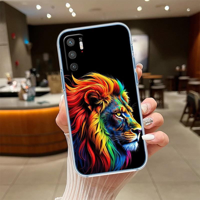 

UP3 Animal lion Transparent Phone Case for Motorola Moto Edge 20 30 40 50 S30 Fusion Ultra Pro Neo Lite + G200 G23 Motorola Edge