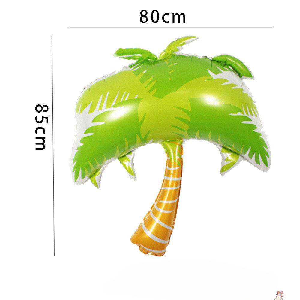 18" Round Aluminum Hawaiian Flamingo Ball with Wine Glass and Leaf.