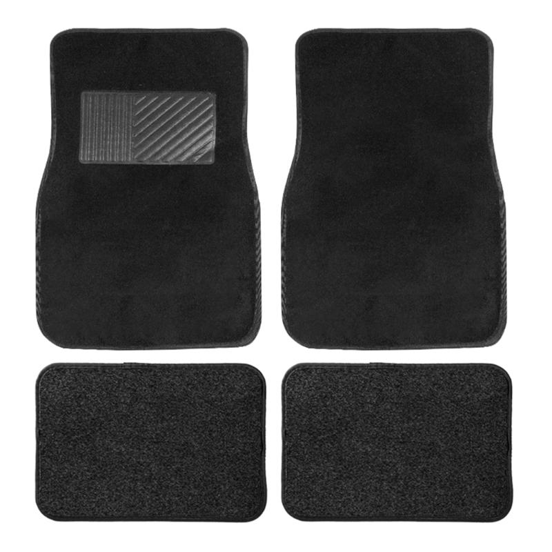 4X Автомобильные Коврики для Пола Всепогодная Защита ПВХ Флокированные Материалы Нескользящая Основа для Различных Автомобилей