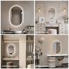 60*120cm Smart Wall Mounted LED Touch Screen Anti-fog Mirror Bathroom Mirror, Barber Shop Mirror