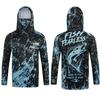 Men's Hooded Fishing Shirt UPF Sun Protection Breathable Long Sleeve Quick Dry Outdoor Angling Jersey With Face Cover
