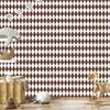 Harlequin Diamonds Wallpaper Light Gray, White, and Brown 50x1000