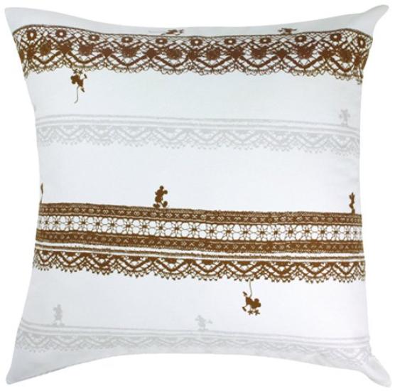 Suminoe Disney Trimway Cushion M007C Cover, 60x60cm, Ivory,