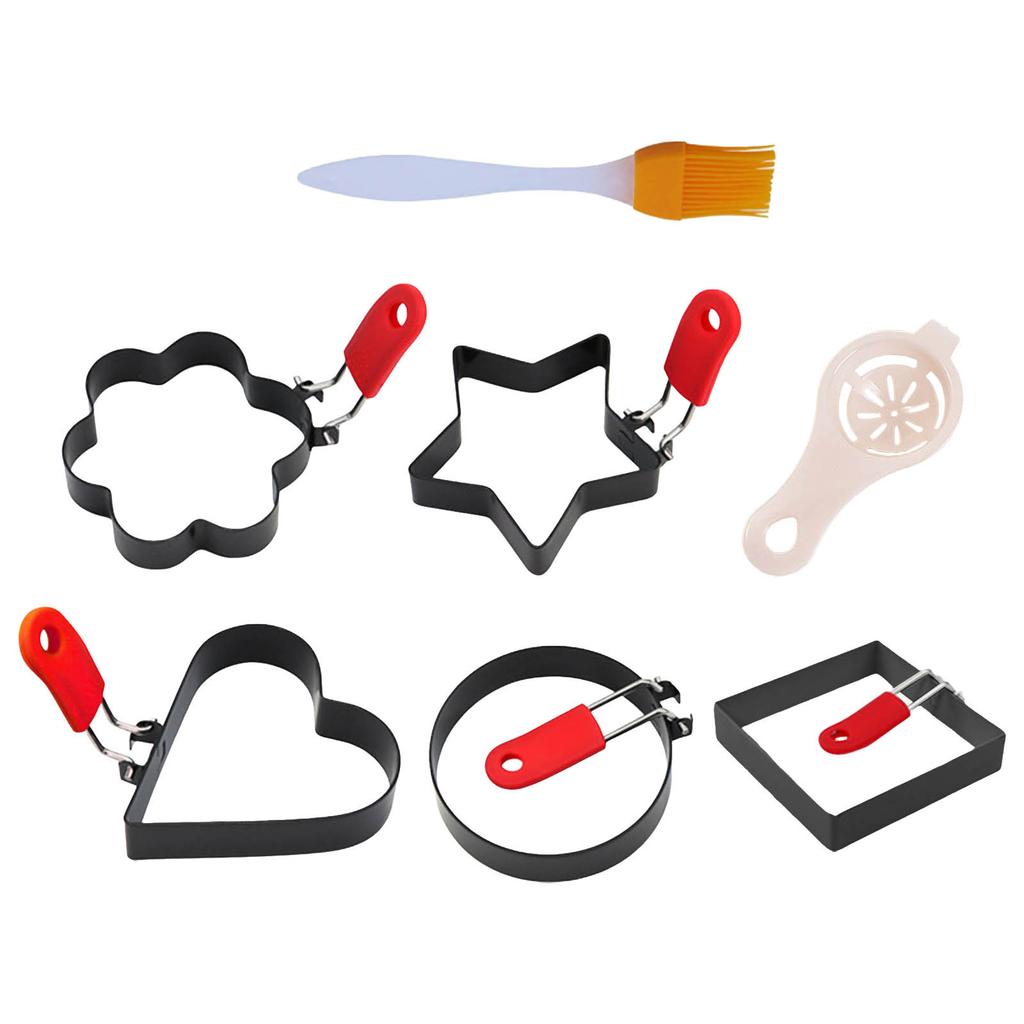 Kitchen Cooking Tools Omelette Egg Non Stick Round Omelette Model Stainless Steel Omelette Set Household Kitchen Gadgets