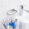 Étagère Murale Adhésive Petite Étagère Métallique pour Téléphone Support de Téléphone Flottant en Acier Inoxydable Monté au Mur pour Salle de Bain Cuisine Espace Bureau