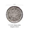 Creative and beautiful ceramic plates serving plate Retro tableware Western plate With steak for breakfast plates Japanese plate